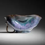 pitcher by George E. Ohr, 1898-1910, glazed earthenware, sold Jun 2020