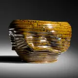 vase by George E. Ohr, 1897-1900, glazed earthenware, sold Jun 2020