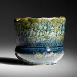 George E. Ohr, vase, 1897-1900, glazed earthenware