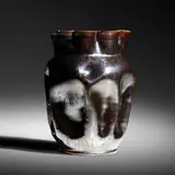Large vase by George E. Ohr, 1897-1900, glazed earthenware, sold Jun 2020