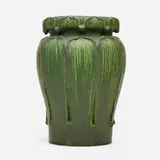 Rare vase by George P. Kendrick, 1898-1910, glazed earthenware, sold Jun 2020