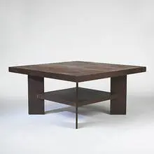coffee table from the Sweeton House by Frank Lloyd Wright, 1951, redwood plywood, sold Mar 2006
