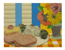 Tom Wesselmann, Little Still Life #14, 1964, relief collage on board, acrylic