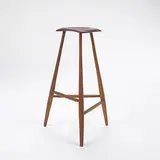 stool by Wharton Esherick, 1965, walnut, ash, sold Mar 2006
