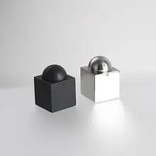 spice set by Shiro Kuramata, 1980, enameled aluminum, stainless steel, sold Mar 2006