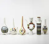 Roger Capron, bouteilles, set of six
