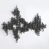 wall sculpture by Marcello Fantoni, c. 1955, welded copper with patina, sold Mar 2006