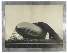 untitled (Zeppelin) by Margaret Bourke-White, 1931, gelatin silver print, aluminum, sold Mar 2006