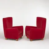 Jean Royere, Relax chairs, pair