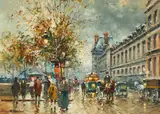Antoine Blanchard, Quai du Louvre, Paris