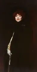 Ferdinand Roybet, A portrait of Juana Romani, oil on panel