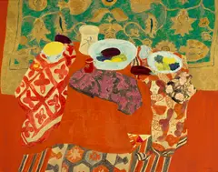 Pierre Boncompain, Batiks a la coupe chinoise, oil on canvas