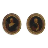 German School 18th century, A portrait of a gentleman; and a companion painting (a pair)