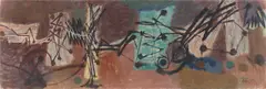 Hann Trier, Trommelwirbel, 1955, Eitempera auf Leinwand