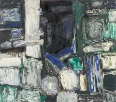 Tadeusz Dominiku, Ohne Titel, 1962, Öl auf Leinwand