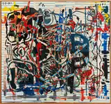 Markus Oehlen, Ohne Titel, 1997, Öl und Dispersion auf Leinwand