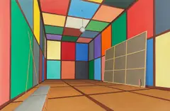 Thomas Huber, Studio II, 1993, Öl auf Leinwand