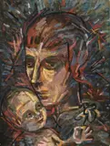 Hannah Höch, Mutter und Kind (Selbstbildnis–Traum)