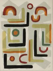 Untitled by Lucia Stern, 1939, Drawing with collage, sold Dec 2008