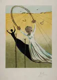 Dream Passage by Salvador Dalí, c. 1970, Color lithograph with portfolio, sold Dec 2008
