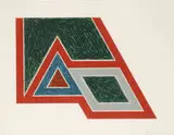 Eccentric Polygons (Conway) by Frank Stella, 1974, Lithograph and screenprint, sold Dec 2008
