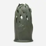 William J. Dodd for Teco Pottery, Rare reticulated vase, model 151A, 1902-20, glazed earthenware