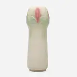 Early vase with fleur-de-lis by Van Briggle Pottery, 1906, glazed earthenware, sold Jun 2020