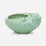Anna Marie Valentien for Rookwood Pottery, Rare Modeled Mat Z-line figural bowl