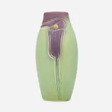 Edward T. Hurley for Rookwood Pottery, Incised Mat vase with Jack-in-the-pulpit