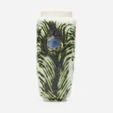 Mary Louise McLaughlin, Losanti vase with peacock feathers