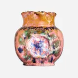 Large vase by George E. Ohr, 1897-1900, glazed earthenware, sold Jun 2020