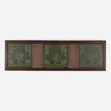 Arthur Eugene Baggs for Marblehead Pottery, Rare oak tree tiles, set of three