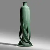 Fritz Albert for Teco Pottery, Exceptional vase, model 310, c. 1905, glazed earthenware