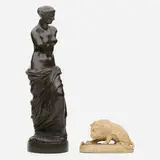 Hugh C. Robertson for Chelsea Keramic Art Works, Venus de Milo and A Remembrance of Barye