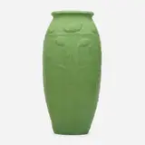 Frederick Walrath, Early vase with lotuses, 1902, glazed earthenware