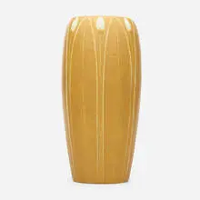 vase with leaves and buds by Ruth Erickson, 1899-1910, glazed earthenware, sold Jun 2020