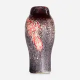 Ernest Chaplet, vase, c. 1895, volcanic oxblood glazed porcelain