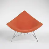 Coconut chair by George Nelson & Associates, c. 1956, upholstery, enameled metal, chrome-plated steel, sold Mar 2006