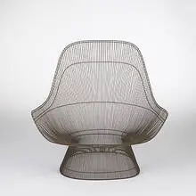 prototype lounge chair by Warren Platner, 1963, welded steel, sold Mar 2006