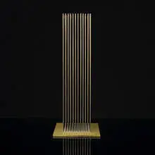 untitled (Sonambient) by Harry Bertoia, c. 1965, brass, beryllium copper, sold Mar 2006