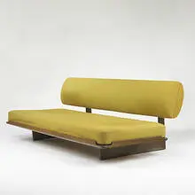 daybed by Grete Jalk, c. 1965, oak, upholstery, sold Mar 2006