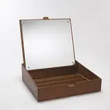 Aksel Bender Madsen and Ejner Larsen, jewelry box, c. 1950, teak, mirrored glass
