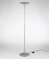 Helice floor lamp by Marc Newson, 1993, enameled aluminum, glass, sold Mar 2006