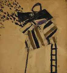 Alfred Leslie, Jersey City, 1955, collage on paper with acrylic
