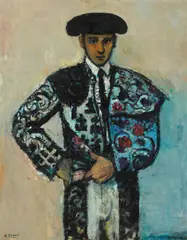 Torero by Robert Aaron Frame, oil on canvas, sold Aug 2021