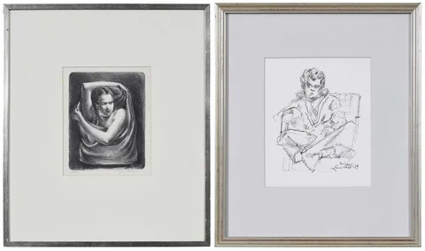 Lamar Dodd, Mary, lithograph on paper