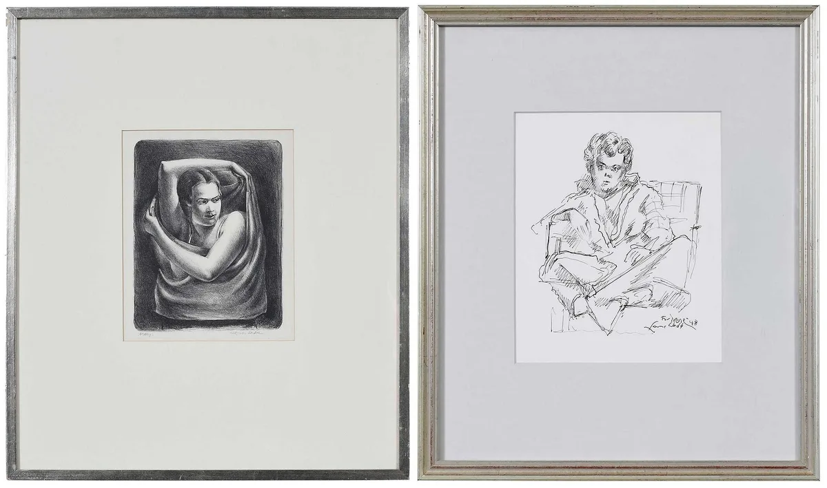 Mary by Lamar Dodd, lithograph on paper, sold Oct 2026
