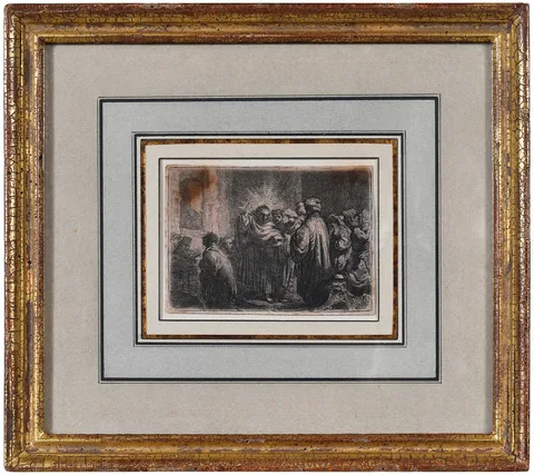 Rembrandt van Rijn, H. L. Basan, circa 1634, etching on
