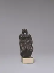 Moissey Kogan, Freundinnen II, Um 1933, Bronze mit dunkelbrauner Patina (mit offener Rückseite), auf Steinsockel montiert