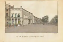 Palais S.K.H. des Prinzen Wilhelm von Preussen in Berlin by Leopold Zielke, 1835, Aquarell auf Papier, sold Jun 2022